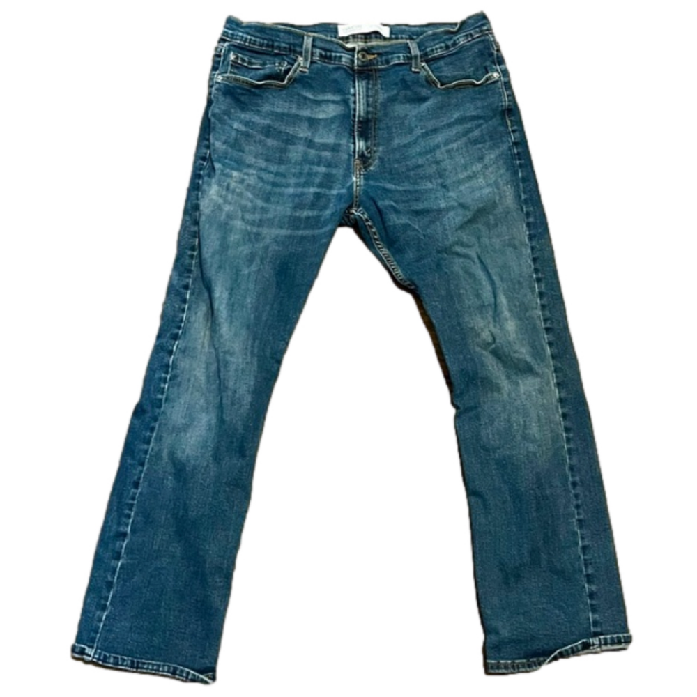 Levi’s Strauss signature S51 straight size 36 x30 dark blue denim mens jeans